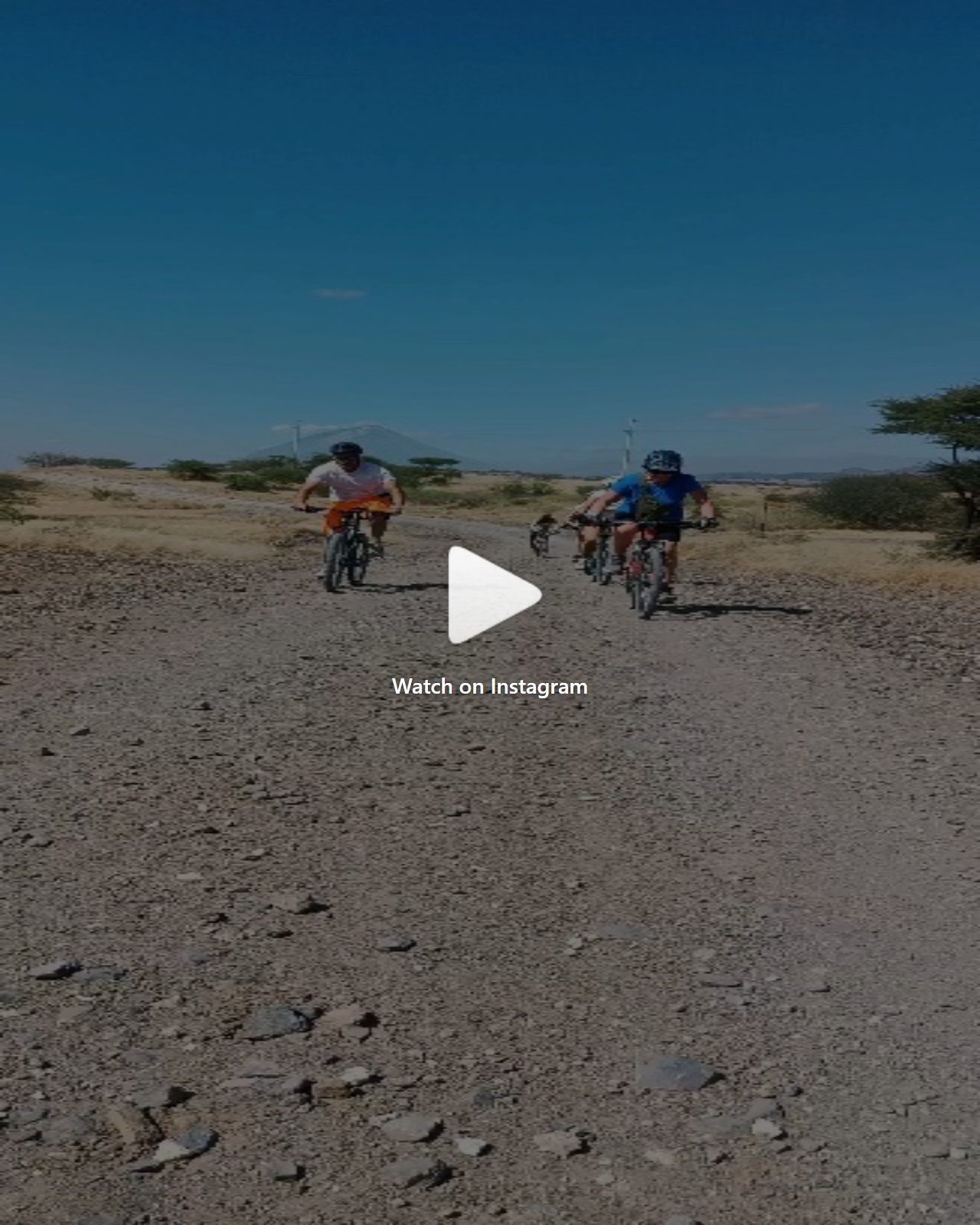 Cycling near Kilimanjaro reel